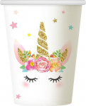 Vienkartiniai puodeliai GoDan Unicorn 3139723, 266 ml, 6 vnt.
