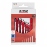 Precizinių atsuktuvų rinkinys, rinkinys Kreator, plok&scaron;čias, 11.5 cm, 6 vnt.