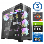 Stacionarus kompiuteris Intop RM72444 AMD Ryzen 7 7800X3D, DDR5 32 GB, SSD+HDD 1 TB 4 TB, Nvidia GeForce RTX5070Ti 16 GB GDDR7, Windows 11 Pro