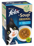 &Scaron;lapias kačių maistas Purina Felix, žuvis, 6 vnt x 48 g