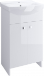 Vonios spintelė su praustuvu Cersanit Basic C12, balta sp., 31 cm x 46 cm x 79 cm