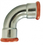 Presuojama alkūnė Assotherm 90, FF, 15 mm &ndash; presuojama