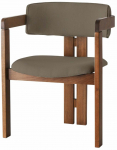 Valgomojo kėdė Kalune Design CO-012 974NMB1743, matinė, rie&scaron;uto sp./ruda sp., 49 cm x 58 cm x 76 cm