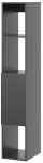 Pakabinama spintelė Kocot Kids Dallas SWSD_CZ, juoda sp., 35 cm x 30 cm x 160 cm