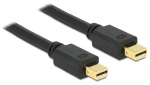 Laidas Delock Mini Displayport to Mini Displayport Mini Display port male, Mini display port male, 2 m, juoda sp.