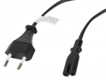 Laidas Lanberg IEC320 C7/Schuko Euro plug, IEC-320-C7, 1.8 m, juoda sp.