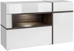 Vitrina ASM Cross, ruda sp., 150 cm x 45 cm x 92 cm