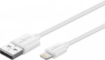 Laidas Goobay, USB/Apple Lightning, 100 cm, balta sp.