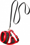 Petne&scaron;os &scaron;unims Flamingo Cat Collar Harms, juoda/raudona, 120 mm x 430 mm