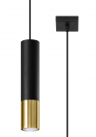 &Scaron;viestuvas kabinamas Sollux Loopez 1, GU10, 1 x 40 W, juoda sp.