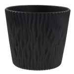 Gėlių vazonas Prosperplast Sandy, plastikinis, &Oslash; 18.9 cm, grafito sp.