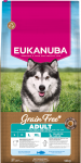 Sausas &scaron;unų maistas Eukanuba Adult Large, žuvis, 12 kg