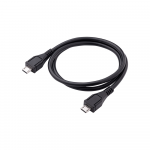Laidas Akyga Micro USB B male, Micro USB B male, 0.6 m, juoda sp.