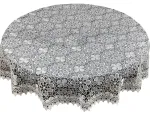 Staltiesė apvali G10-01, balta sp., 60 x 60 cm
