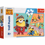 Dėlionė Trefl Minions, 33 cm x 22 cm, 60 vnt., įvairių spalvų