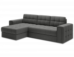 Kampinė sofa - lova Blenvi Sola 06, tamsiai pilka sp., kairinė, 150 x 260 cm x 82 cm