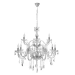 Kri&scaron;tolinis sietynas kabinamas Candellux Lighting Cristallo 30-30375, E14, 12 x 40 W, skaidri sp. / chromo sp.
