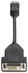 Adapteris HP DisplayPort to DVI-D DisplayPort male, DVI-D male, juoda