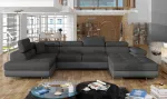 Kampinė sofa Rodrigo Inari 96, Soft 29, pilka sp./tamsiai pilka sp., kairinė, 202 x 345 cm x 90 cm