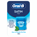 Dantų siūlas Oral-B Satin Waxed, 50 m