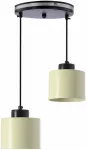 &Scaron;viestuvas lubų Candellux Lighting Olivca 32-47892, E27, 2 x 40 W, alyvuogių žalia sp. / juoda sp.