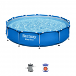 Baseinas, karkasinis Bestway Steel Pro 56681, mėlyna sp., 366 x 76 cm