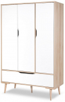 Spinta LittleSky Sofie, balta sp./buko sp., 117 cm x 50 cm x 180 cm