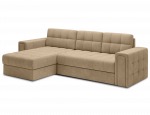 Kampinė sofa - lova Blenvi Monolith 09, smėlio sp., kairinė, 150 x 260 cm x 82 cm