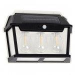Sieninis &scaron;viestuvas su saulės baterija Eko-Light Filo, 0.15W, IP44, juoda sp.