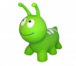 &Scaron;okinėjimo žaislas Gerardos Toys Jumpy, guma, žalia