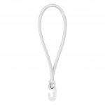 Tvirtinimo guma su rutuliuku Bradas Bungee Hook, 18 cm, guma, balta sp., 25 vnt.