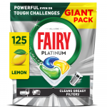 Indaplovių kapsulės Fairy Platinum All in One&rsquo;i Lemon, 125 vnt.
