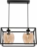 &Scaron;viestuvas lubų Candellux Sater 32-48165, E27, 2 x 40 W, gintaro sp. / juoda sp.