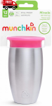 Vaiki&scaron;kas puodelis Munchkin Miracle 360 01245101, 296 ml, 1 m., plastikas/nerūdijantysis plienas, rožinė sp.