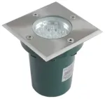 Įleidžiamas lauko &scaron;viestuvas Su-Ma Leda, 1W, LED, IP67, žalia sp., 10.8 cm x 9 cm