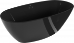 Vonia, laisvai pastatoma Mexen Eris, 170 cm x 85 cm x 58 cm, ovalas, juoda sp.