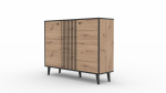 Komoda ADRK Fadi, ruda sp./juoda sp., 93 cm x 120 cm x 35 cm