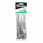 Tvirtinimo dirželis Bradas, nerūdijantysis plienas, pilka, 360 mm x 4.6 mm