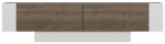 TV staliukas Kalune Design Matera, balta sp./rie&scaron;uto sp., 150 cm x 31.5 cm x 41.6 cm
