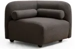 Krėslas Hanah Home Viktor 569HLN1520, tamsiai pilka sp., 90 cm x 90 cm x 74 cm