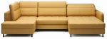 Kampinė sofa Berrto Manhattan 45, geltona sp., de&scaron;ininė, 165 x 306 cm x 100 cm