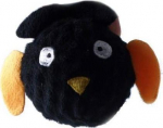 Žaislas &scaron;uniui, pliu&scaron;inis Yarro International Bat Ball, 7 cm, &Oslash; 7 cm, juoda sp.