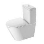 Unitazas, pastatomas Duravit D-Neo, su dangčiu, 390 mm x 650 mm