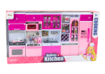 Lėlių namo baldas, rinkinys Lean Toys Modern Kitchen, rožinė sp.