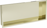 Įleidžiama sieninė lentyna Mexen X-Wall-R, 10 cm x 30 cm x 75 cm, aukso sp.