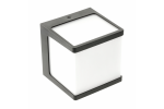 Sieninis lauko &scaron;viestuvas GTV Narin LD-NAR10WB-10, 10W, LED, IP54, juodas, 10 cm x 10 cm
