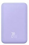 Ne&scaron;iojamas įkroviklis (Power bank) Baseus Mini, 5000 mAh, 20 W, violetinė sp.
