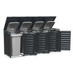 Lauko konteinerių stoginė Hatis 4, 240 l