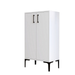 Batų spintelė Kalune Design Prag 845HCT4113, balta sp., 35 cm x 60 cm x 111 cm