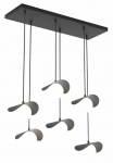 &Scaron;viestuvas kabinamas Emibig Ritual 6, G9, 6 x 8 W, balta sp./juoda sp.